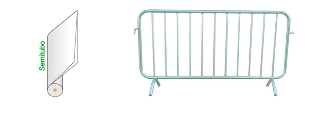 Funda cubre vallas semitubo